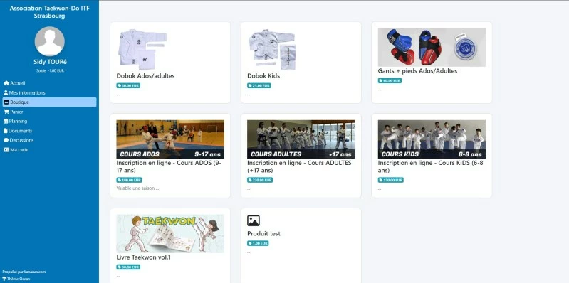 Inscrption en ligne Kananas 3